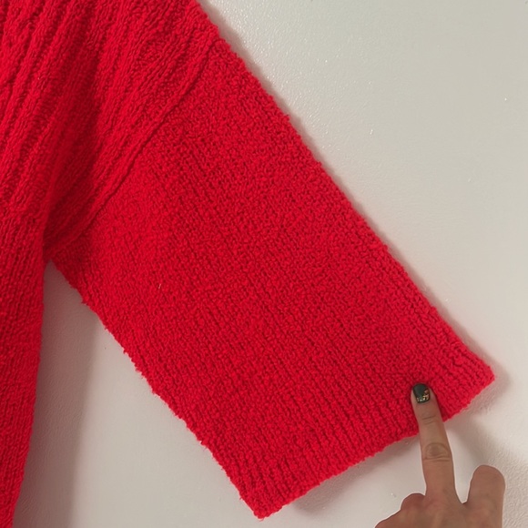 BONNIE LEE LEROY | Women’s Vintage Fire Red Short Sleeve SoCardigan Size L (42) - Picture 6 of 8